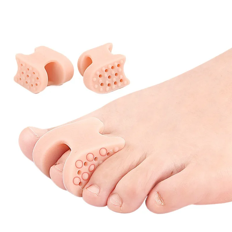 Forefoot Pad SEBS Thickened single-hole Toe Separator Used Day And Night For Bunion Big Toe Overlapping And Soft Toe Clamping