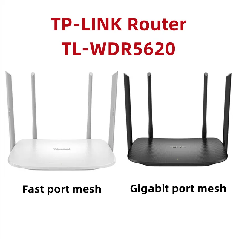 Tp-Link Router Mesh Wifi AC1200 Dual-Band Gigabit Draadloze TL-WDR5620 Gigabit Gemakkelijk Tentoonstelling Versie Gigabit Rj45 Poort IPv6 5G