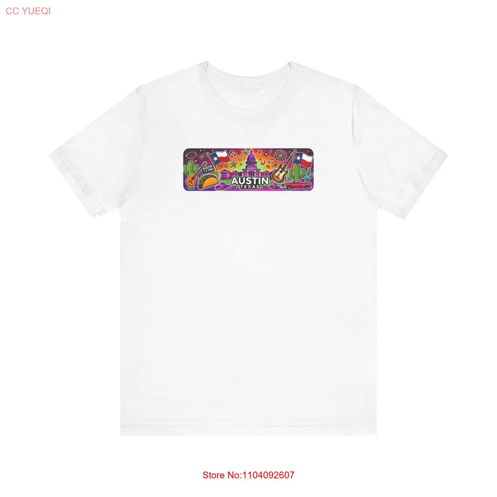 نسخة من تي شيرت أوستن تكساس ATX تذكارية للسفر للجنسين