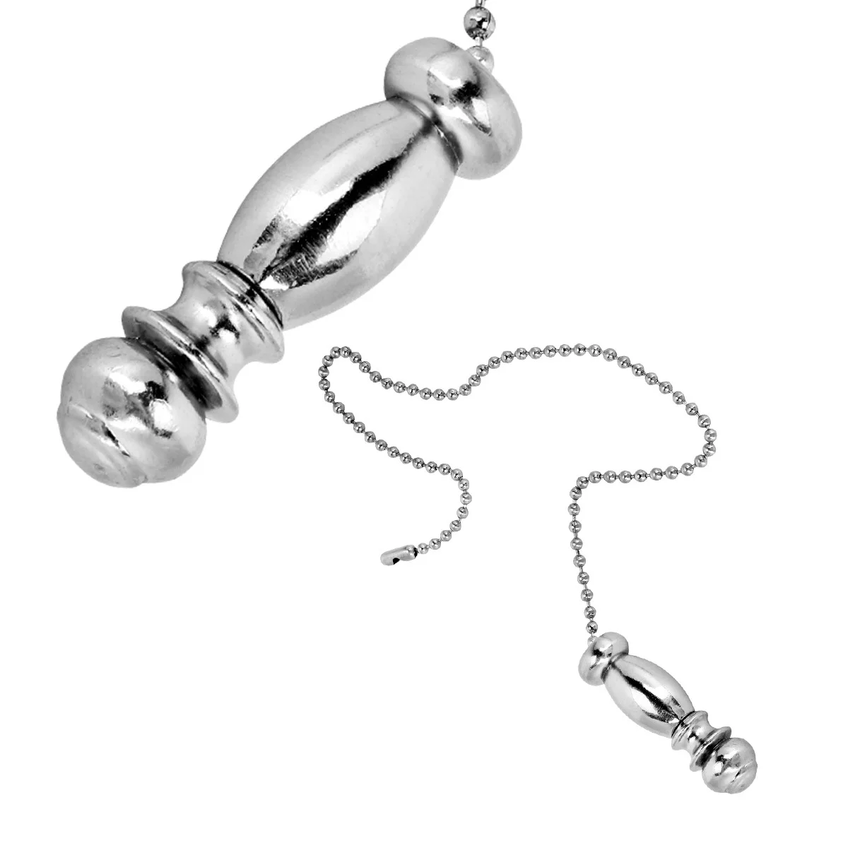 

Round Beaded Ceiling Fan Pull Chain Extender Durable Rustproof Vintage Design Smooth Surface Easy Manual Operation
