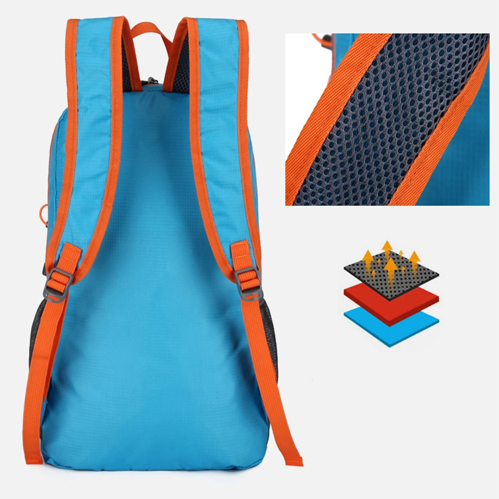 Outdoor Folding Backpack Portable Travel Daypack Bag Waterproof Multifunctional Large Capacity Breathable for Camping Hiking