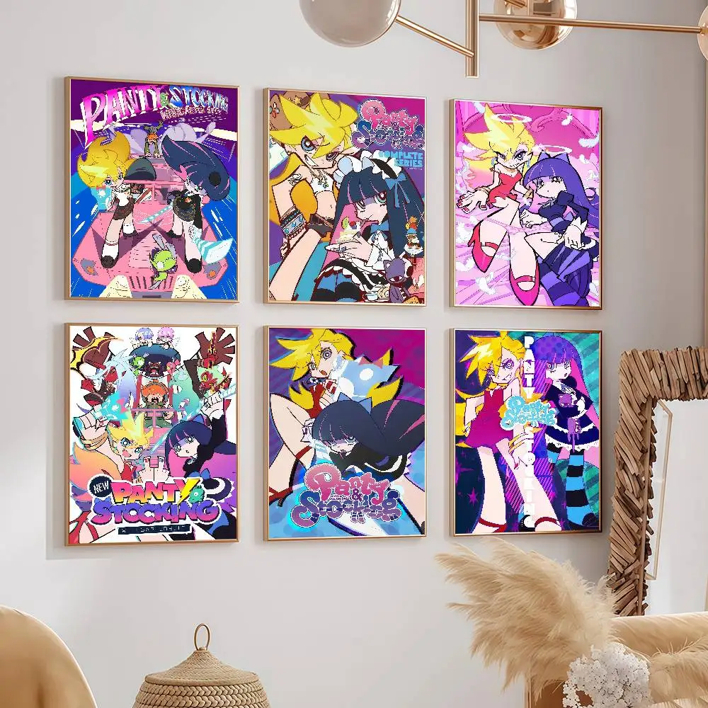 Cartoon Panty & Stocking with Garterbelt Posters Wall Decorations For Dorm Rooms Bedroom And Living Room Gift