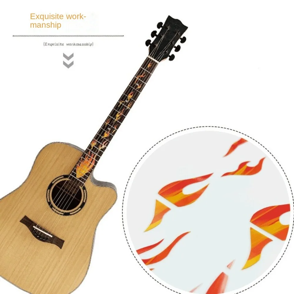 Ultra-thin Guitar Neck Fingerboard Sticker Decorative Sticker Comic String Instrument Inlay Decal Personality Antique Style