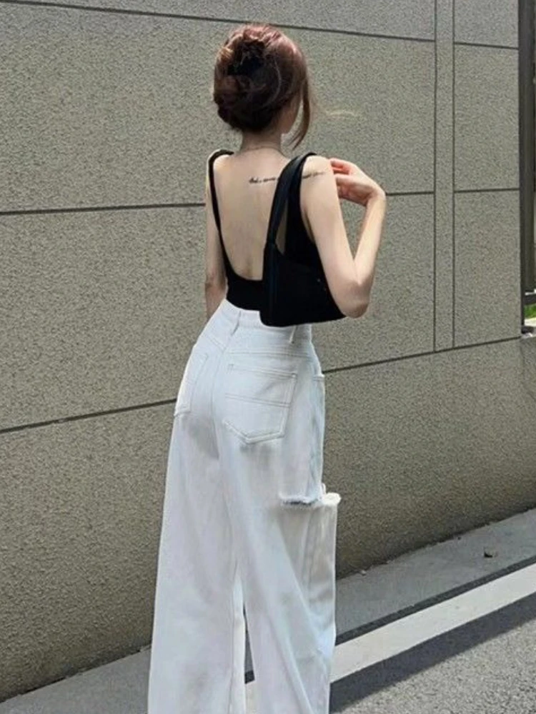 Body Vrouwen Sexy Backless Strand Stijl Zomer Streetwear Mode Koreaanse Zoete All-Match Solid Causale Mujer Nachtclub Dames