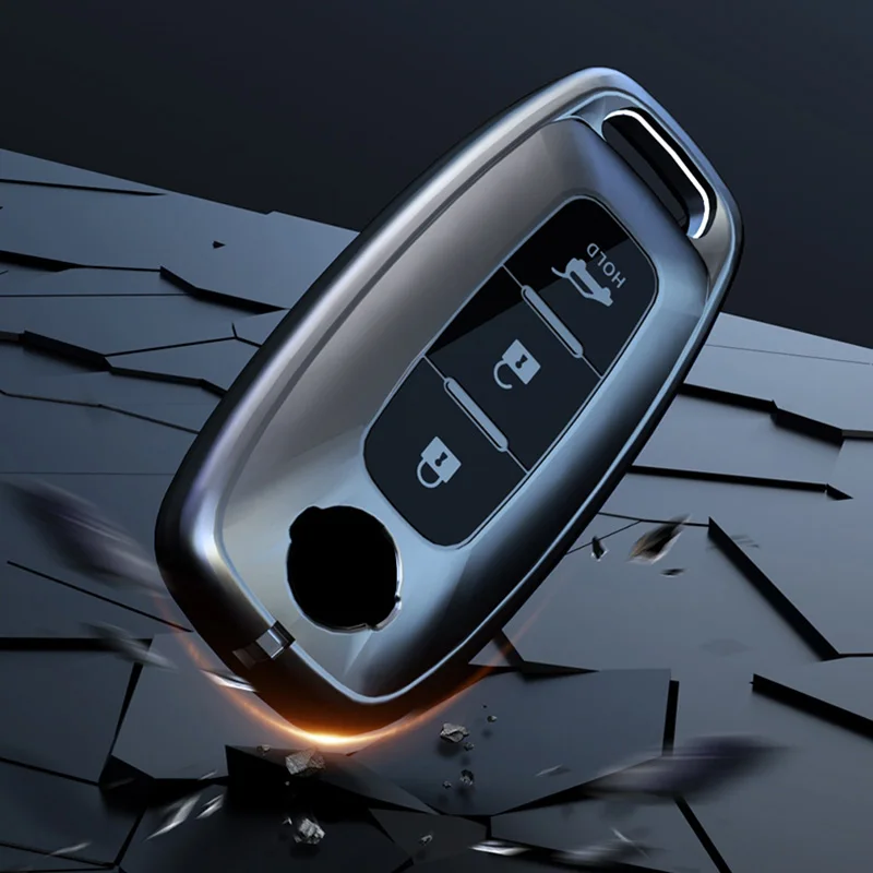 Grey TPU Car Key Case Cover For Nissan X-Trail T33 Rouge Kicks Pathfinder Rogue Versa 2023 2022 2024 Accessories view 5