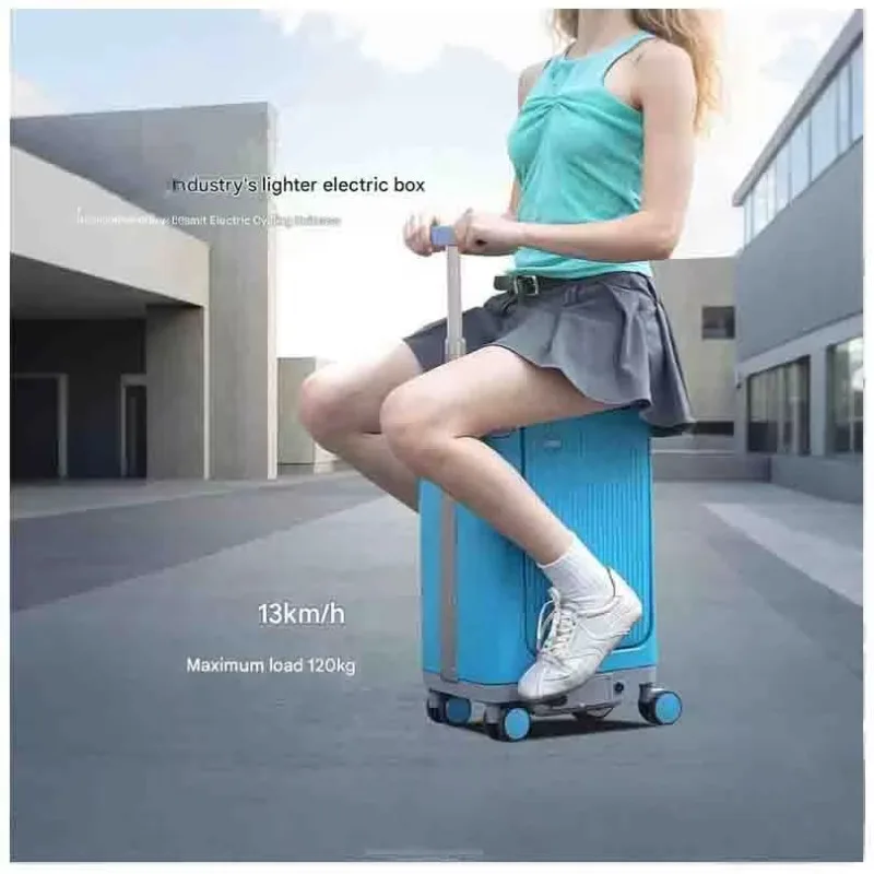 2025Smart Suitcase Luggage Ride On Scooter Auto Follow You Bluetooth Usb Travel Elektrikli Case Motorized Luggages Smart Suitcas