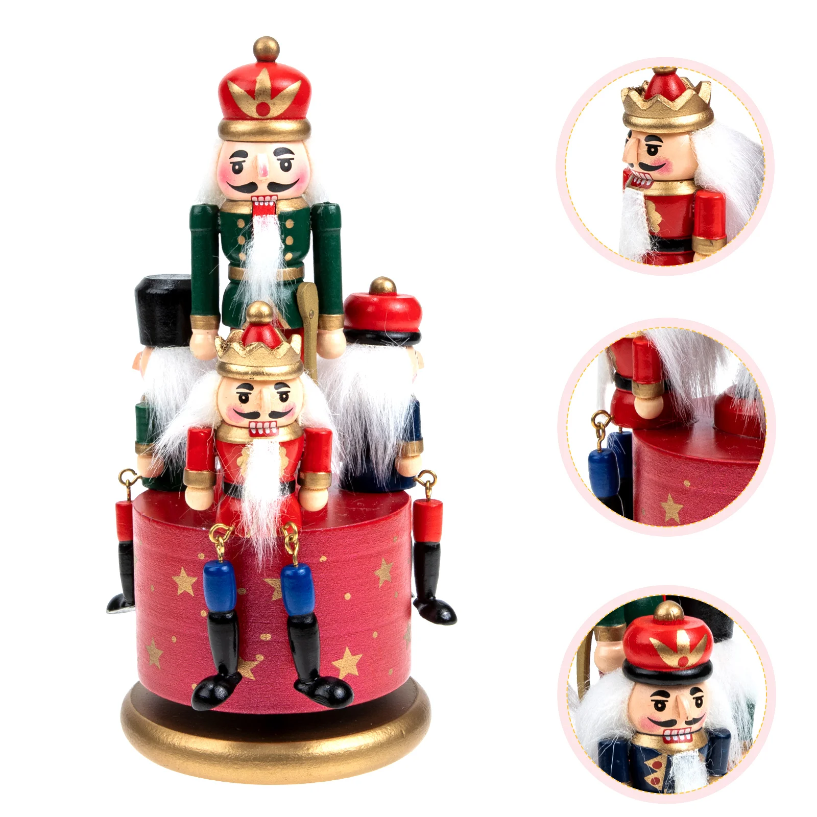 

Nutcracker Desk Accessories Kurt Toys Birthday Gift DIY Wood Adorn Novel Music Case for Housewarming