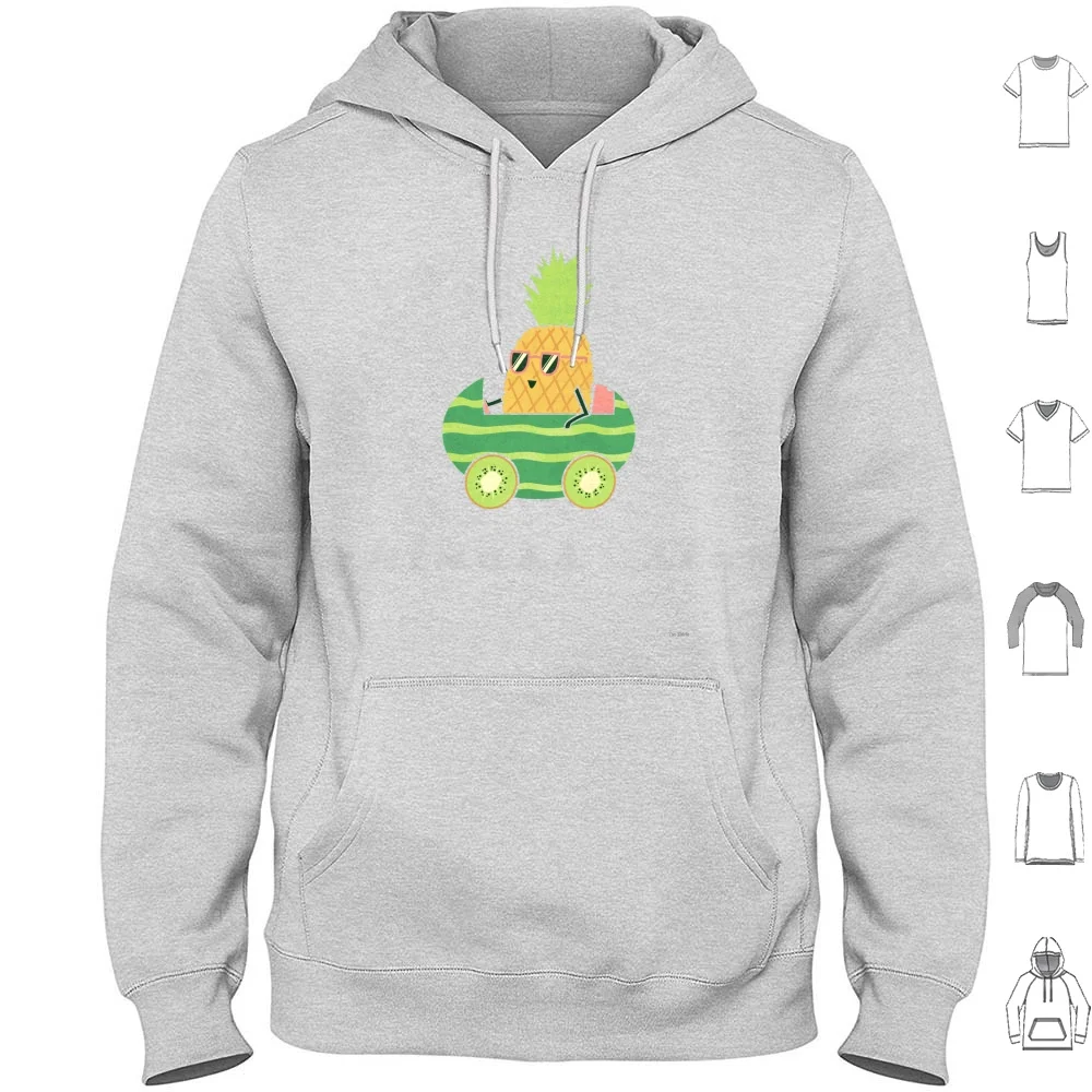 Summer Drive Hoodie Cotton Long Sleeve Watermelon Car Cute Cool Summer Teo Zirinis Handsoffmydinosaur Hands Off My