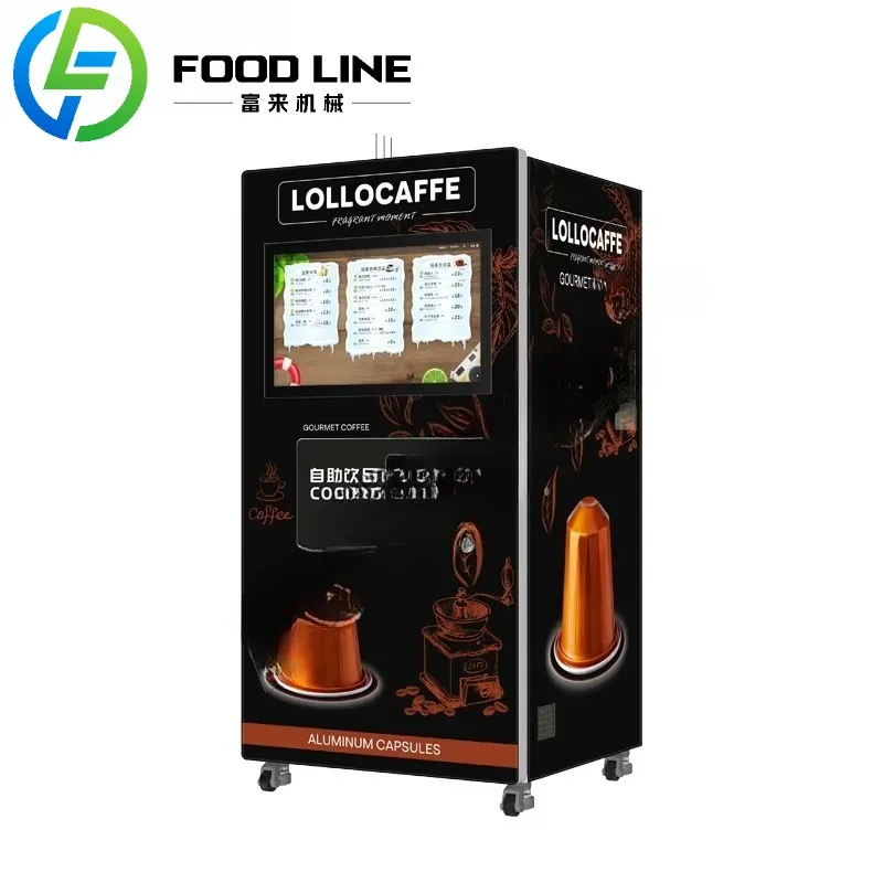 Fully Automatic Commercial Unmanned Self-Service Capsule Coffee Machine Hot Drink with SDK Function