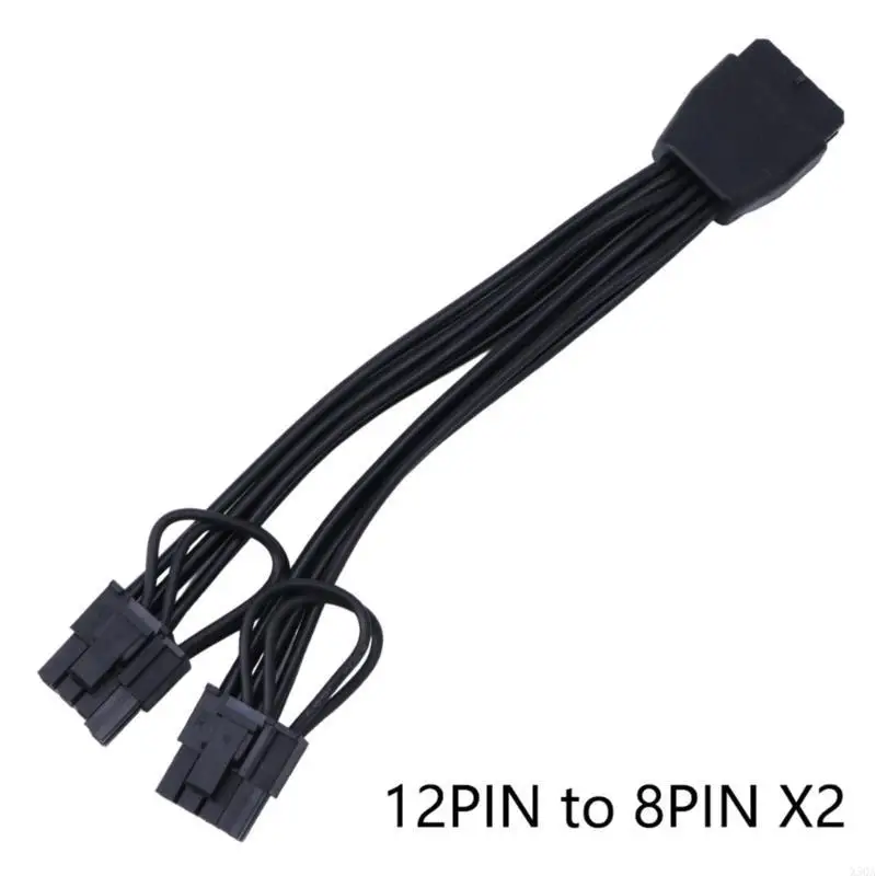 Efficient 12PIN to Two 6+2 Graphics Card Cable 12Pin to 8pin Converter Optimize 