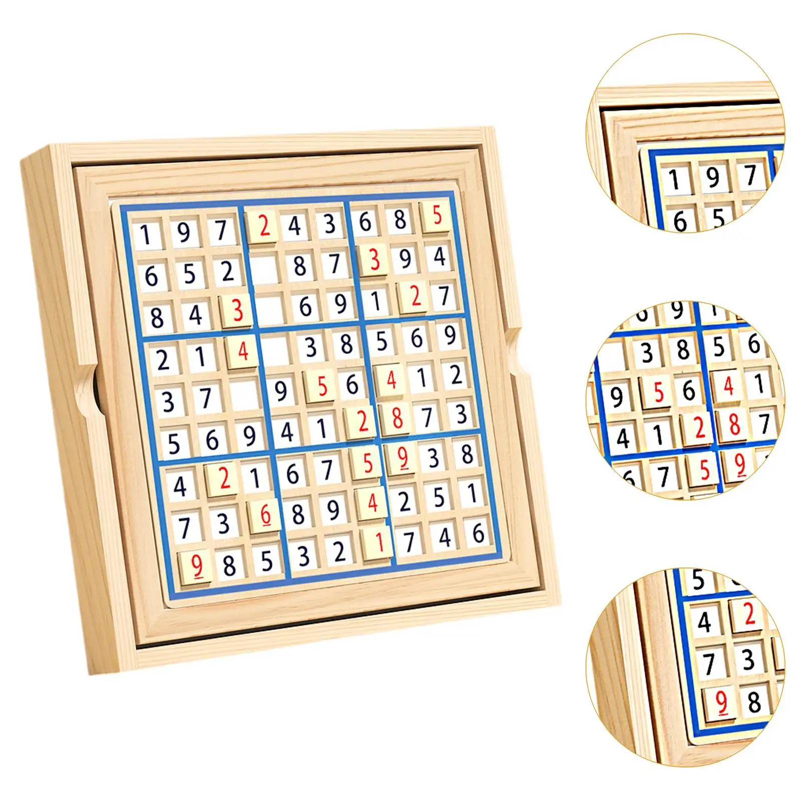 Drewniany zestaw gier planszowych Sudoku, łamigłówka, zabawka edukacyjna Puzzle, gra rodzinna, drewniana plansza do gry Sudoku dla dorosłych, chłopiec dziewczyna