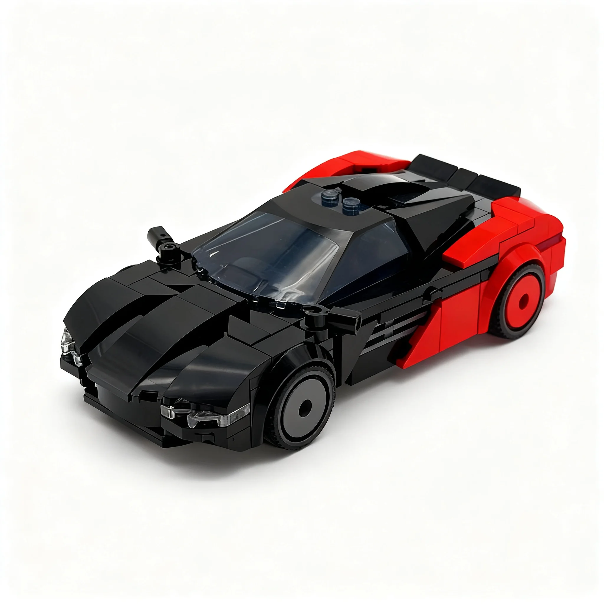 348pcs MOC City EV Supercar 8-Stud Scale Conversion Model Building Blocks Christmas Gift Collection Assemble Creative 3D Art
