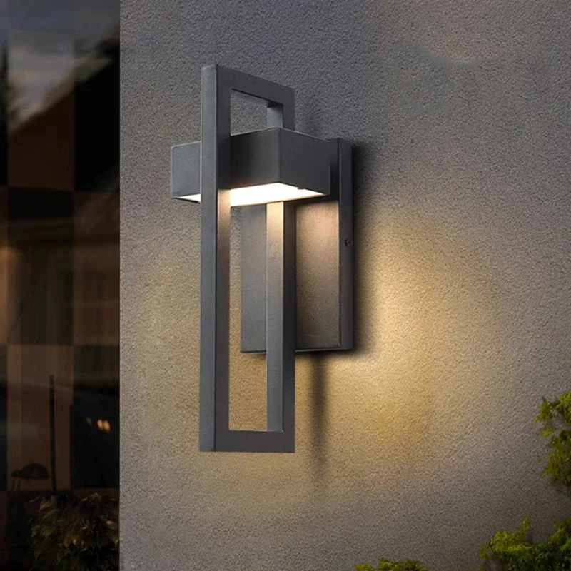 

Outdoor Wall Lamps Simple Hollow Design Outdoor Lighting Garden Lights Corridor Porch Lights E27 Screw Wall Lamp lampara pared