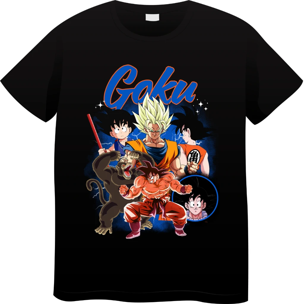 

Dragon Ball Япония Аниме Мужчины Женщины Летняя футболка Harajuku Винтаж с коротким рукавом Свободный оверсайз Повседневный удобный топ Y2k