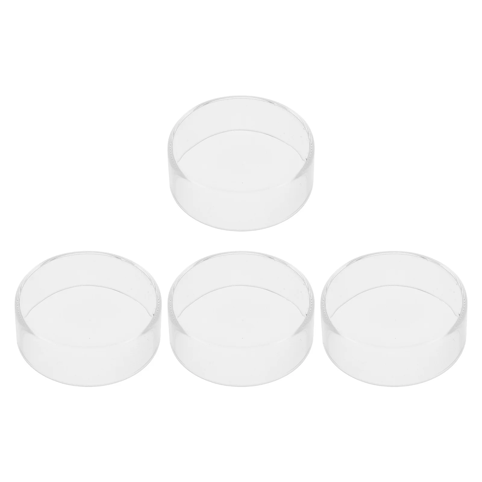 

4Pcs Stylish Glass Wick Snuffer 6.5cm Decorative Chimney Lid Flame Extinguisher for Christmas Event Table