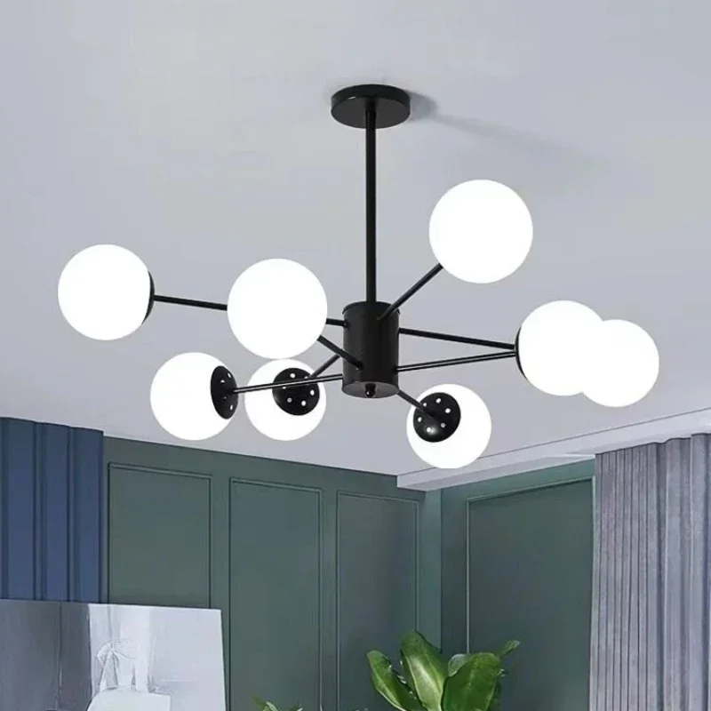 Eye Protection Living Room Chandelier Simple Modern Living Room Main Light Nordic Creative Bedroom Dining Room Magic Bean Light