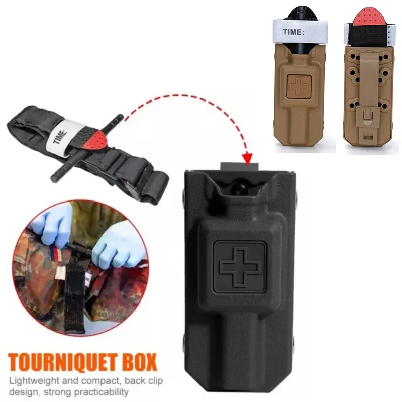 Outdoor Emergency Tourniquetrats for Blood Tactical Tourniquet Cat Storage Box Bag MOLLE Medical Package Kit Trauma First Aid