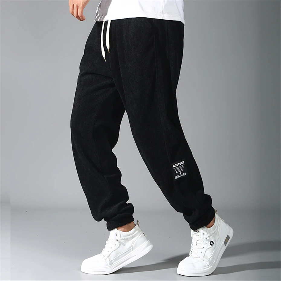 11XL Plus Size Jogger Pants Men Solid Color Track Pants Fashion Casual Sweatpants Male Elastic Waist Trousers Big Size 11XL