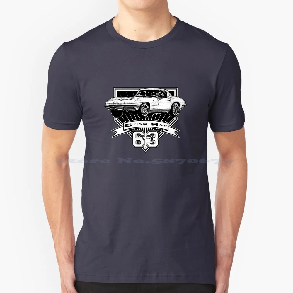 1963 Stingray T Shirt 100% Cotton Tee 1963 1963 Stingray 1963 Sting Ray 1963 Muscle Car Split Window