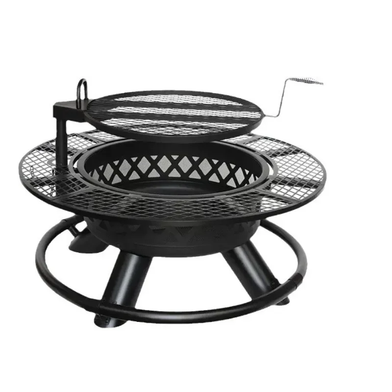 Firewood grill, household bonfire, fireplace, tea-making firewood stove