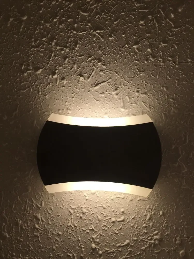 Luz de parede ao ar livre sobre moderna luz da escada do corredor do hotel à prova dwaterproof água estilo europeu criativo varanda luz do pátio ao ar livre