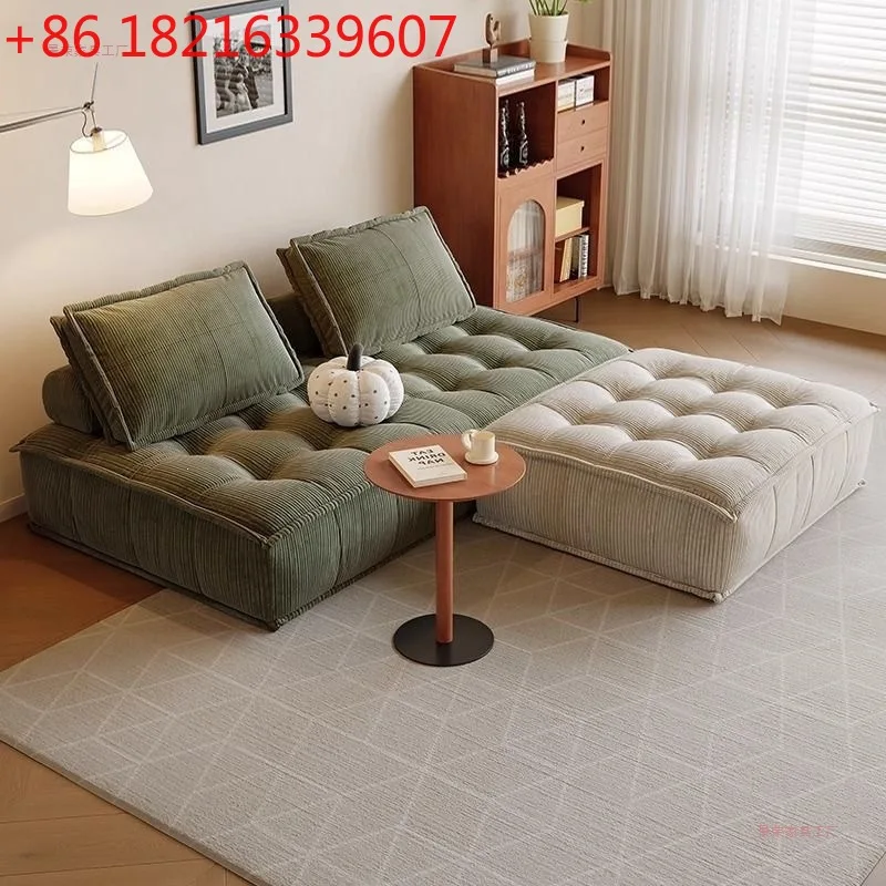 YAO cream tofu sofa single minimalist technology cloth square module double combination small apartment