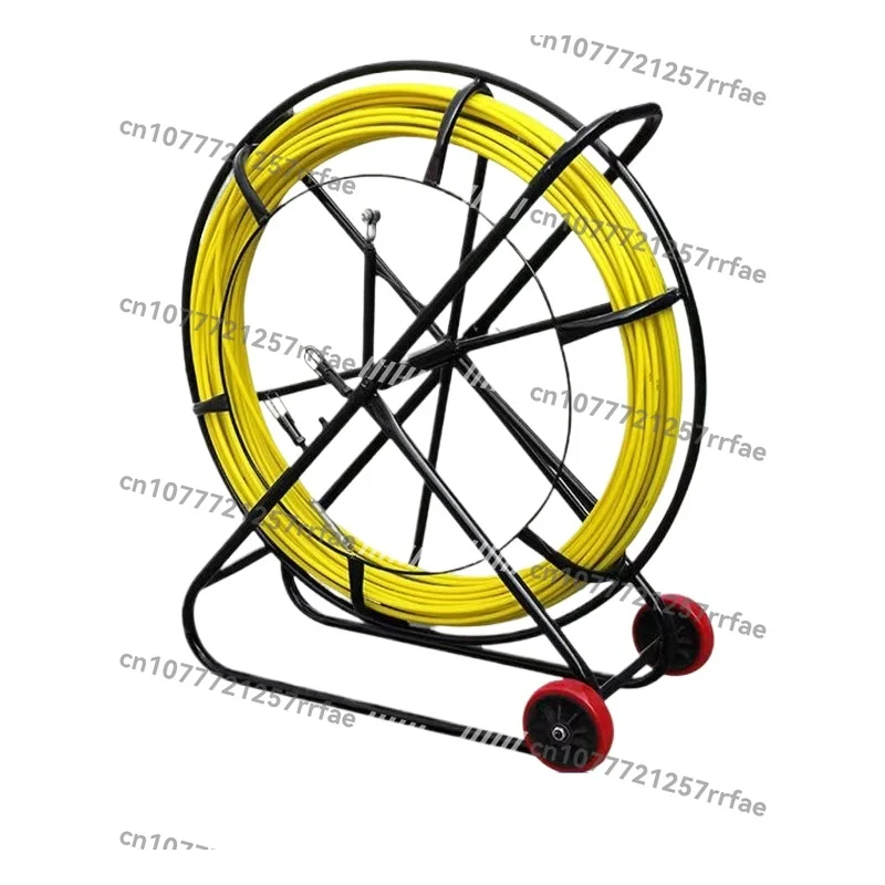 

Electric power construction threading device, pipeline dredging electrical cable tractor, wire puller, fiberglass perforated