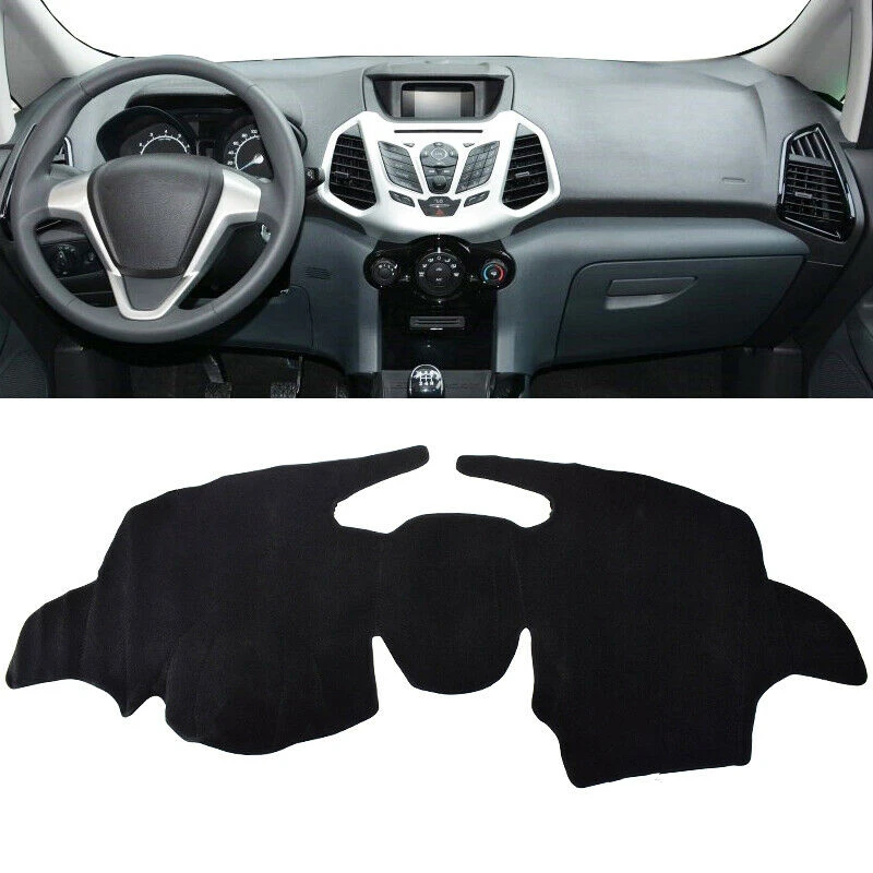 Front Dashboard Cover Carpet Dash Board Heat Proof Mat Shield Pad Sun Shade Strip Trim For Ford Ecosport 2013-2017