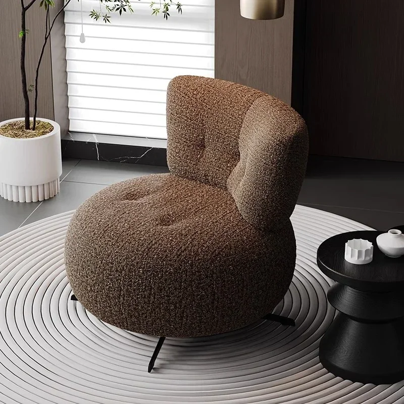 Bedroom Rotatable Chair Living Room Chairs Velvet Fabric Modern Light Luxury Minimalist Single Sofa Leisure Living Room Balcony
