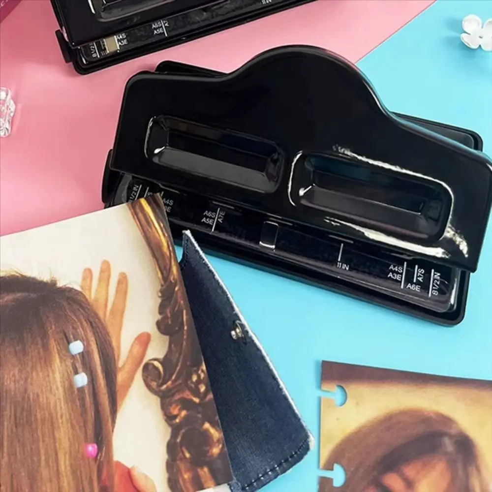 

Craft Machine Punch Disc Ring Positioning Puncher Manual DIY Paper Cutter Discbound Offices Stationery T-type Puncher