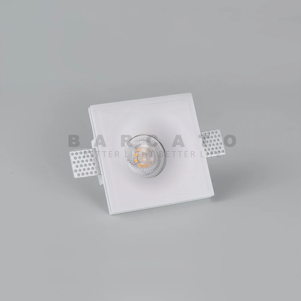 Recessed LED Downlight Ceiling Lamp GU10 Anti-Glare Embedded Gypsum Spotlight for Living Room Bedroom Hotel Aisle Home Lighting