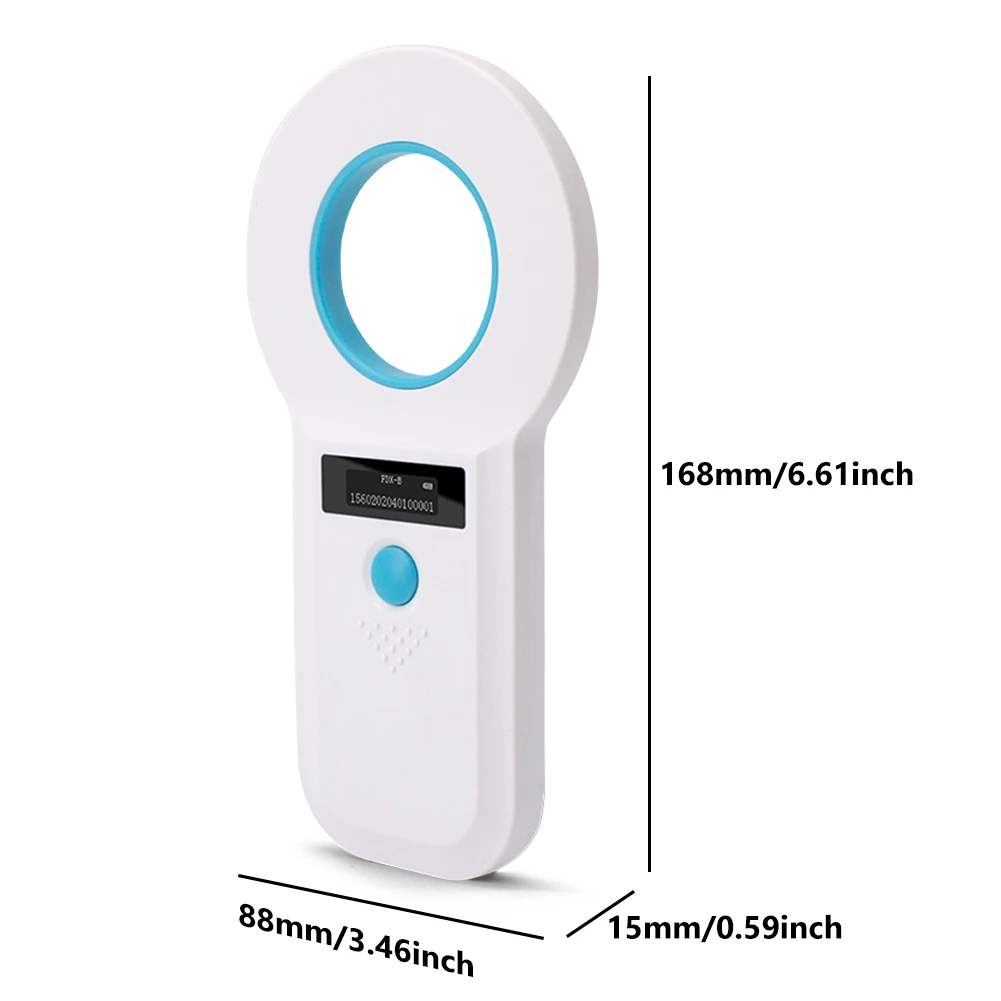 Imagem -06 - Handheld Animal Pet Microchip Reader Tag Scanner para Dog Cat e Pig Fdx-b Iso11784 85 Rfid