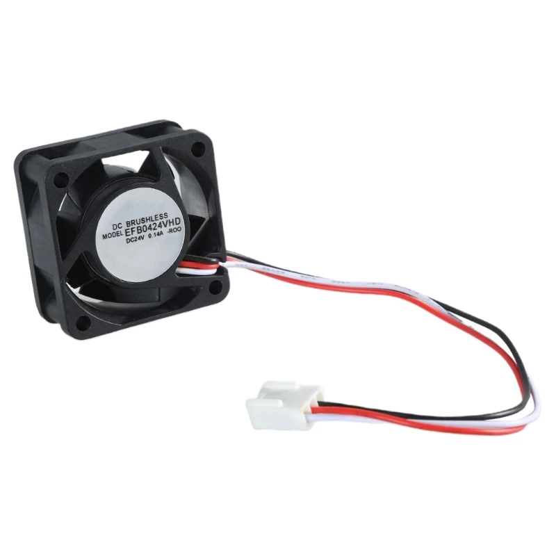 T8WC 24V Cooling Fan Low Noise With Temperature Warning Alarm Function for Industrial Use EFB0424VHD 8000R