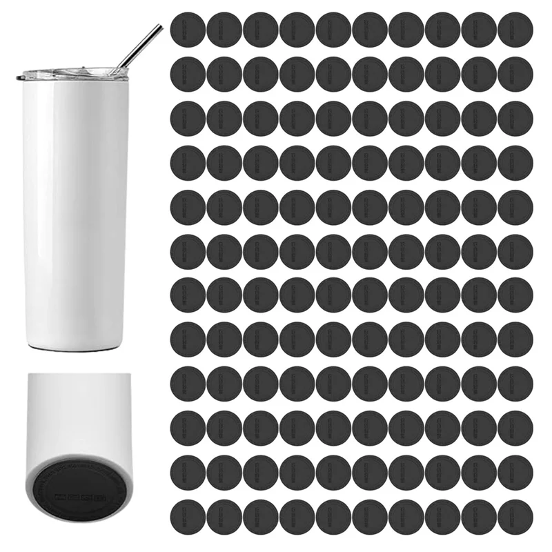 

LUWEI Rubber Bottom For Sublimation Glass, Non-Slip Silicone Coaster Rubber Bottom For Tight Straight Glass