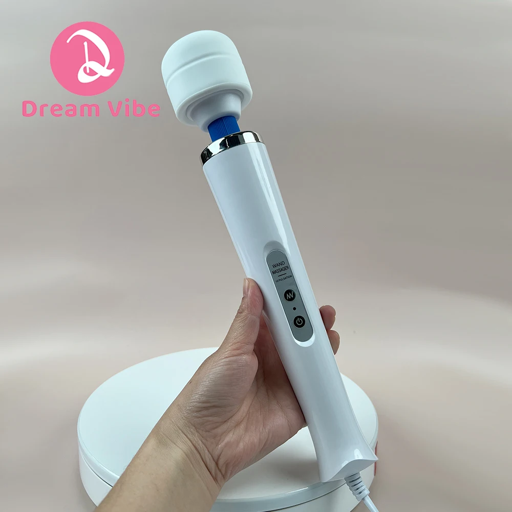 Mega Wand AC Powered Super Strong Vibrator Cabled Wired Powerful Handheld Wand Massager Sex Toy Sports Recovery Muscle Aches