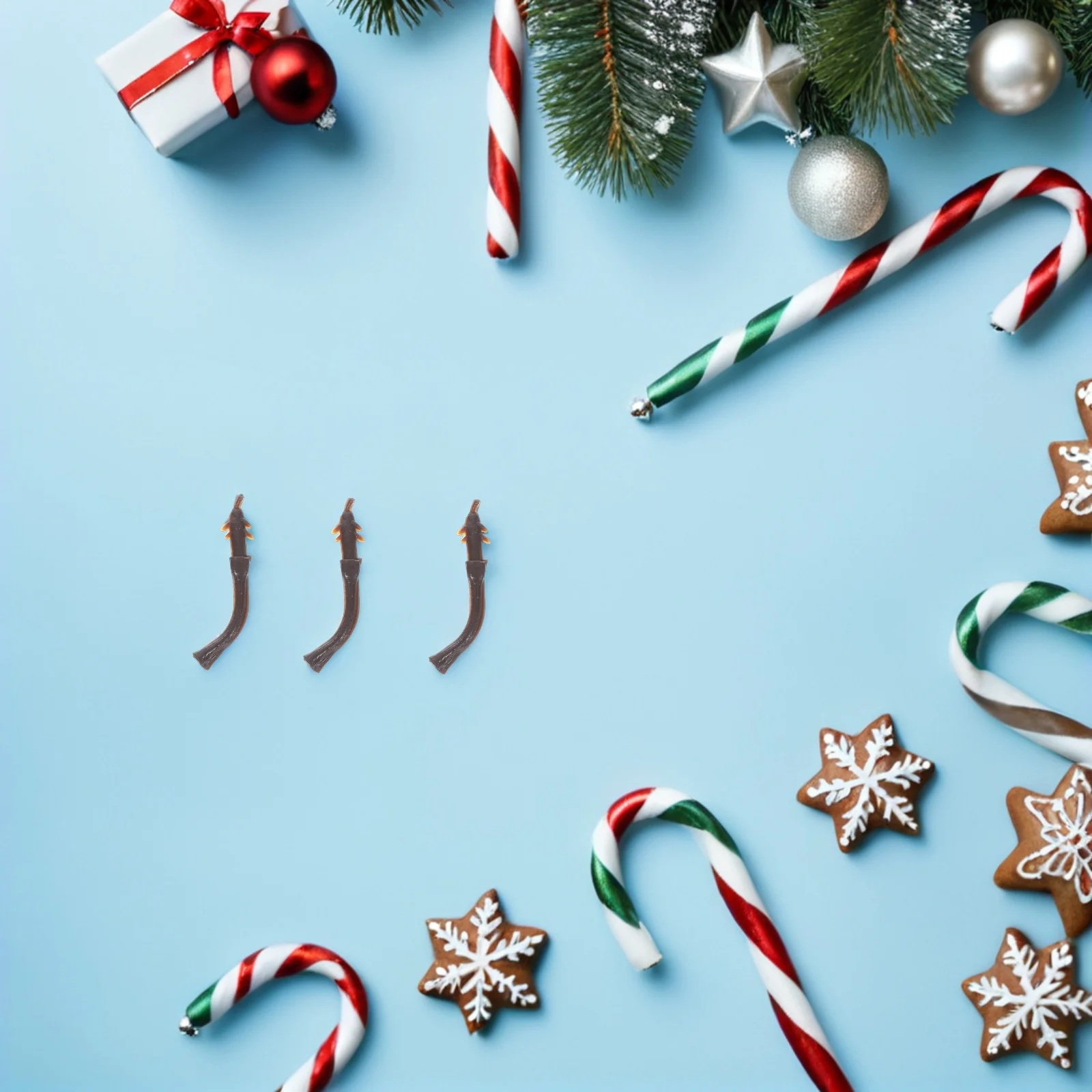 

50Pcs Realistic Plastic Fruit Stems DIY Craft Accessories for Christmas Halloween Thanksgiving Harvest Decorations