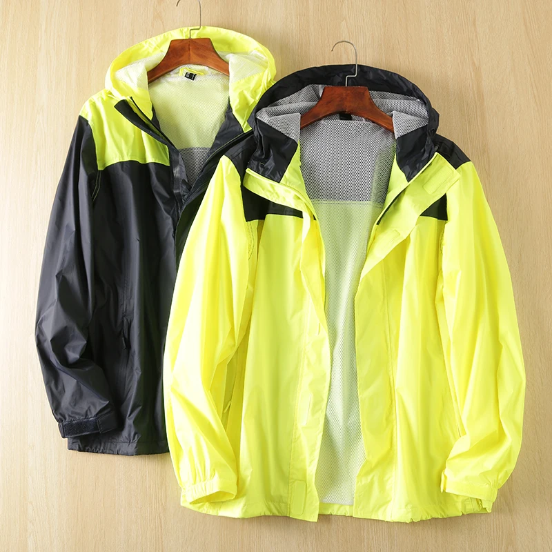 

Уличное лесное влагостойкое пальто для пар Sle Jaet, мужское ветрозащитное водонепроницаемое промежуточное пальто с капюшоном, модная городская молодежь