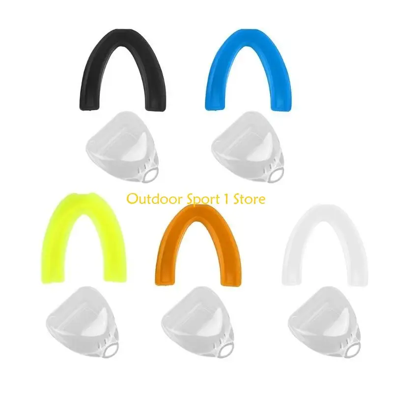 A0KA Mouth Tray EVA Mouth Guard, Soft Mouth Guard Football Mouthpiece, Professional Sports Mouth Guard for Boxing Protections
