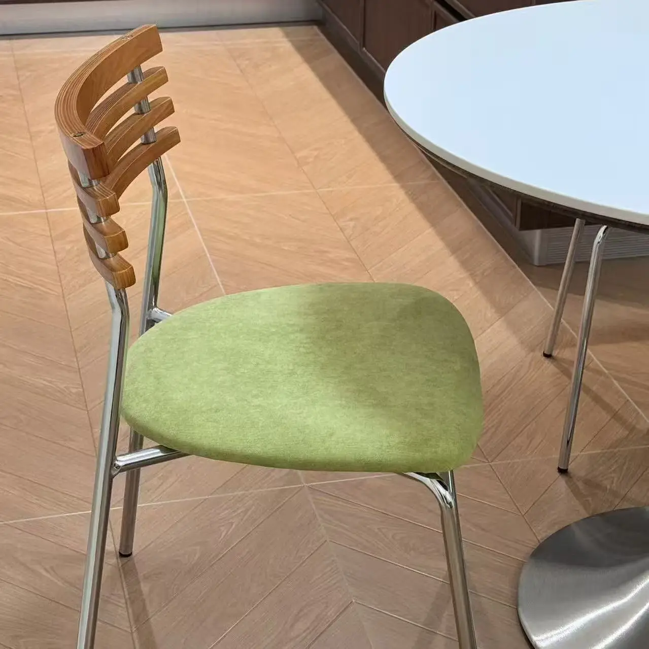 

Joylive Vintage Dining Chairs For Home Dining Solid Wood Backrests Designed By A Popular Designer Light Luxury Small Apartment