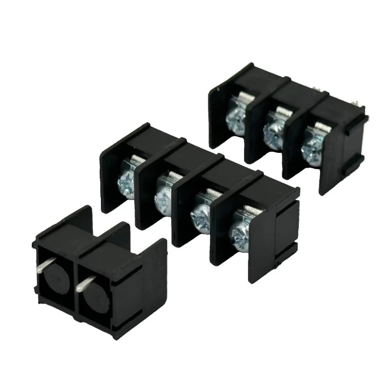 5 PCS KF7620-7.62 KF8500-8.5mm Pitch Wiring Terminal Barrier Power Holder Splicable Pins Black Green for Electronics