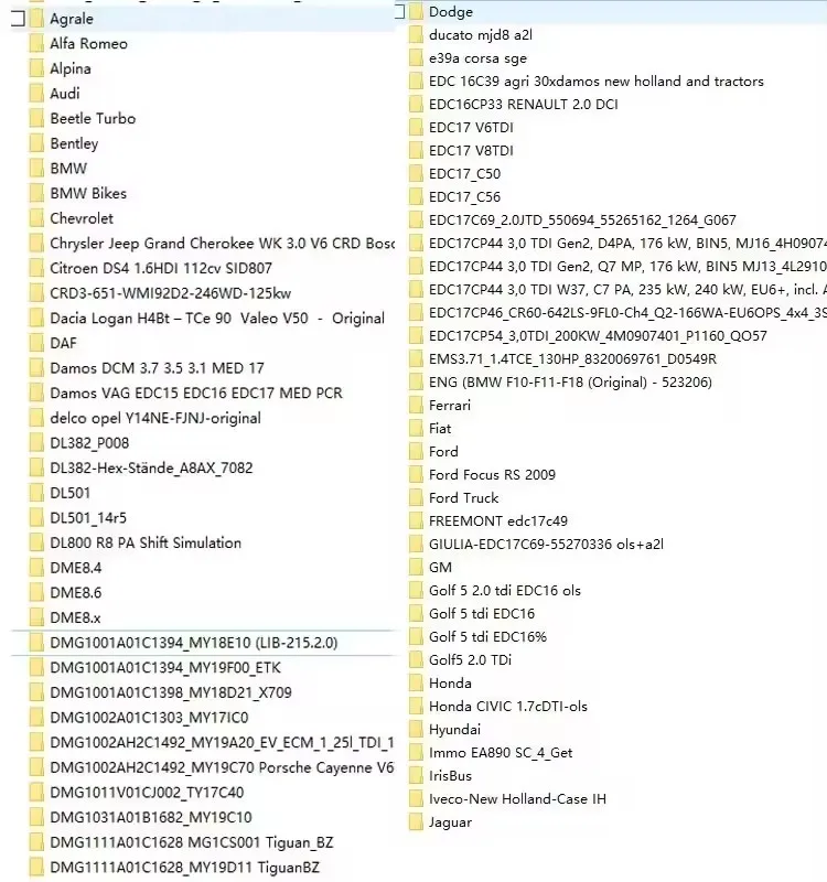 

El más nuevo Winols 4,7 + 93GB WINOLS DAMOS Pack gran archivo Damos Mappacks para software Winols paquete grande Chip Tuning SDS
