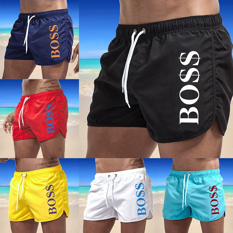 2024 Fashion Trend Versatile Solid Color Beach Pants men shorts costume uomo boxer mare brasil short casablanca homme