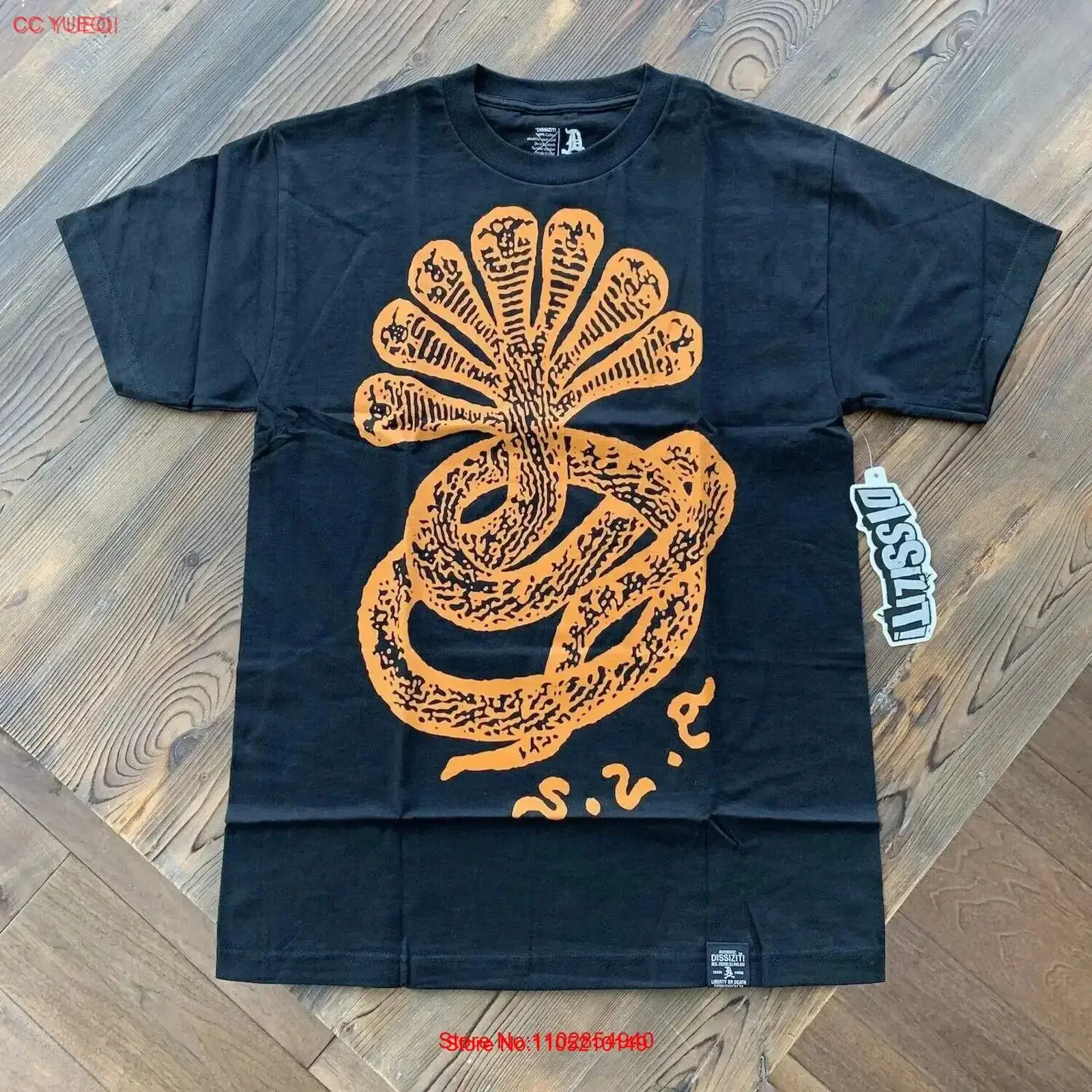 VINTAGE New Dissizit Men's T Shirt 2008 SLA in Black Authentic Rare vintage Washed Comfortable Stretched designer clothes Soft