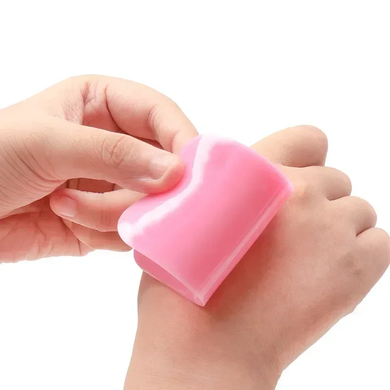 Almohadilla adhesiva para frente en extensión de pestañas, silicona rosa transparente, bandeja y soporte para injerto, herramientas de maquillaje 3