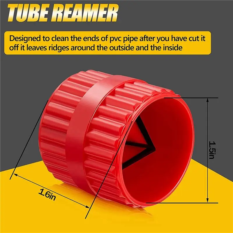 4 Pcs Inner And Outer Reamer Pipes And Pipe Deburring Reamer Pipe Chamfering Tools Suitable For PVC PPR Copper Pipe -A-[LUCK 9]