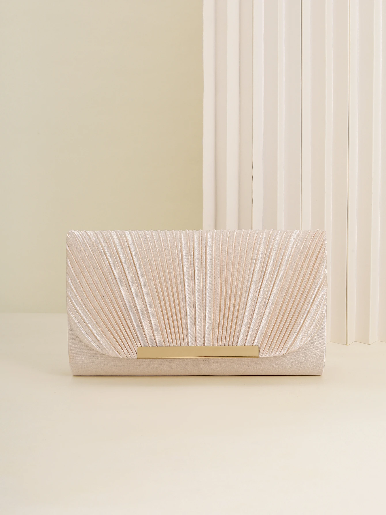 Damen-Abendtasche, Neue Kleine Quadratische Tasche mit Kette, Plissee-Design, Geeignet für Partys, Hochzeiten, Bälle, Bankette – Detail 27