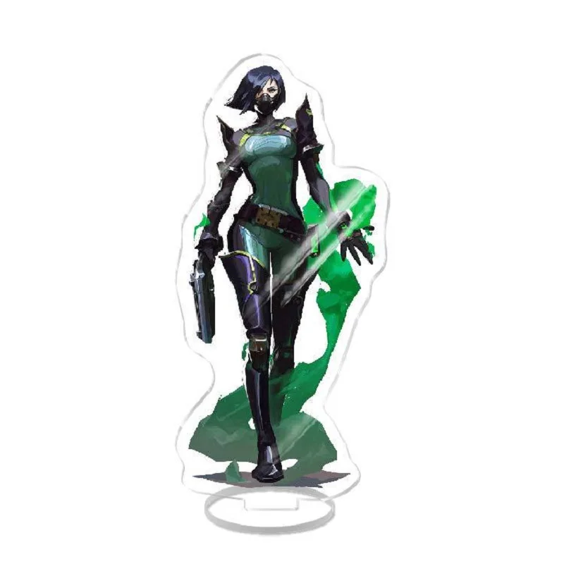 Game Figure Valorant Sage Killjoy Jett Sova Cypher Salvia Acrylic Stand Model Plate Desk Decor Standing Sign Figures Fans Gifts