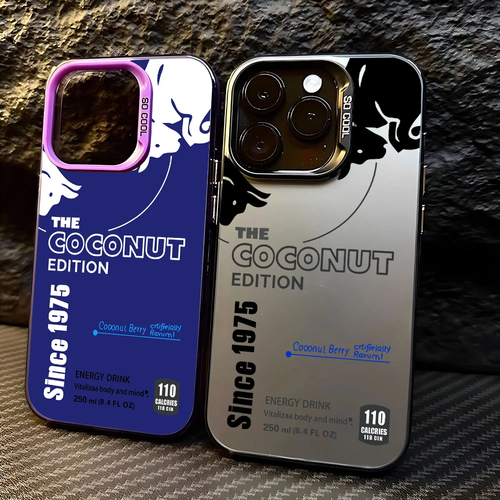 New bull drink stylish design Phone Case For iPhone 17 16e 16 15 14 13 12 mini Pro Max X XR XSMAX Air Plus Anti Fall Matte Cover