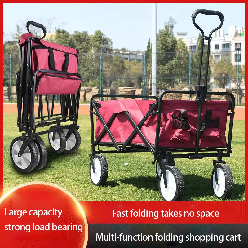 Car folding luggage cart Outdoor camper car Portable camping trailer Folding shopping cart Camp car trailer picnic cart