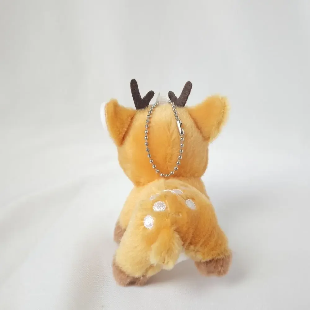 

Cartoon forest zoo sika deer plush toy deer doll key chain backpack pendant